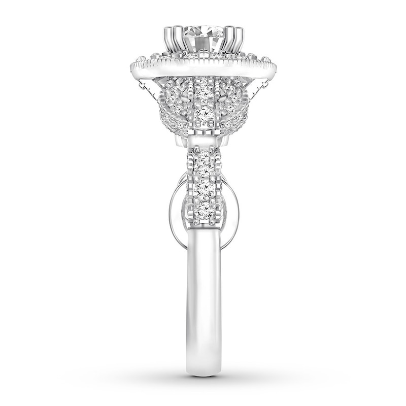 Diamond Engagement Ring 1-7/8 ct tw Round-cut 14K White Gold