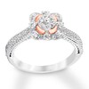 Thumbnail Image 0 of Diamond Engagement Ring 5/8 ct tw Round-cut 14K Two-Tone Gold