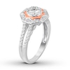 Thumbnail Image 3 of Diamond Engagement Ring 3/4 ct tw Round-cut 14K Two-Tone Gold