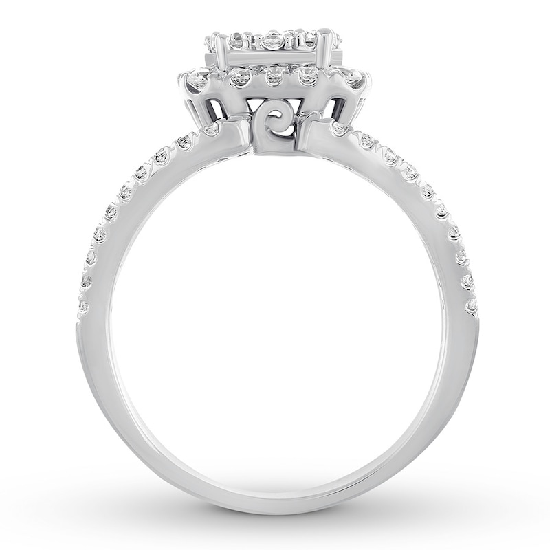 Diamond Engagement Ring 1 ct tw Round-cut 14K White Gold