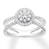 Thumbnail Image 0 of Diamond Engagement Ring 3/4 ct tw Round-cut 14K White Gold