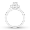 Thumbnail Image 2 of Diamond Engagement Ring 1 ct tw Round-cut 14K White Gold