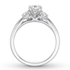 Thumbnail Image 1 of Diamond 3-Stone Ring 1-1/3 ct tw Round-cut 14K White Gold