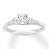 Thumbnail Image 0 of Diamond 3-Stone Ring 5/8 carat tw Round-cut 14K White Gold