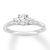 Thumbnail Image 0 of Diamond 3-Stone Ring 5/8 carat tw Round-cut 14K White Gold