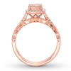 Thumbnail Image 2 of Morganite Bridal Set 1/3 ct tw Diamonds 14K Rose Gold