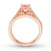 Thumbnail Image 1 of Morganite Bridal Set 1/5 ct tw Diamonds 14K Rose Gold