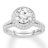 Thumbnail Image 0 of Diamond Bridal Set 1-7/8 ct tw Round-cut 14K White Gold