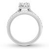 Thumbnail Image 2 of Diamond Bridal Set 1-1/2 ct tw Princess/Round 14K White Gold