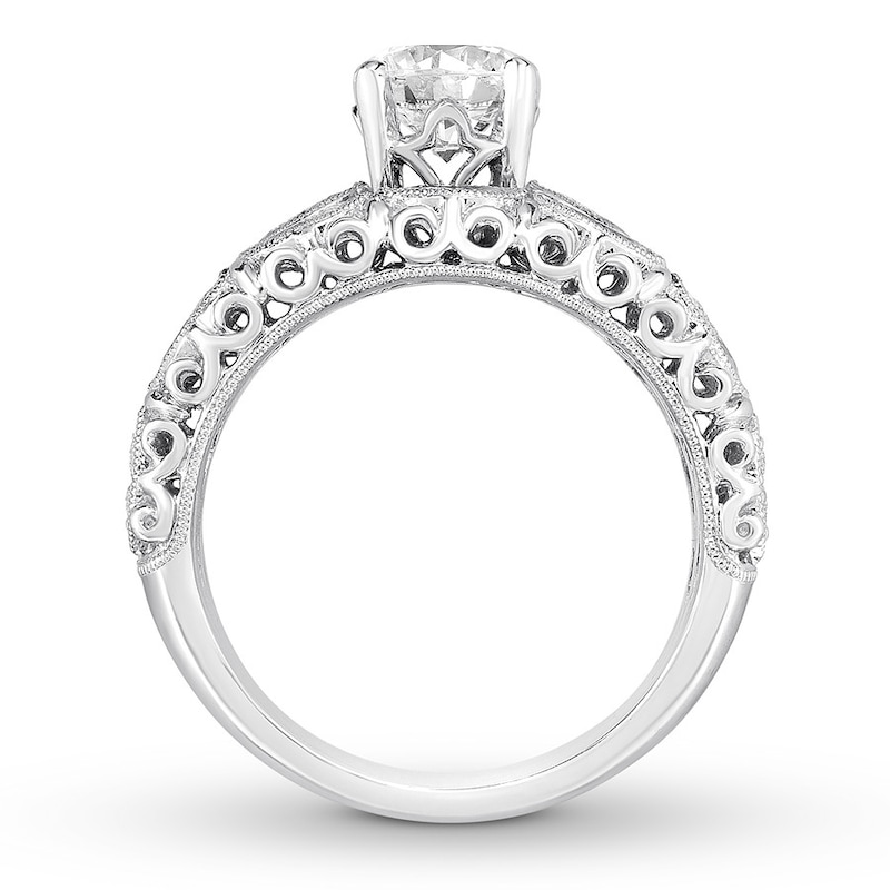 Diamond Bridal Set 1-1/5 ct tw Round/Marquise 14K White Gold