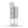 Thumbnail Image 2 of Diamond Bridal Set 1-1/5 ct tw Round/Marquise 14K White Gold