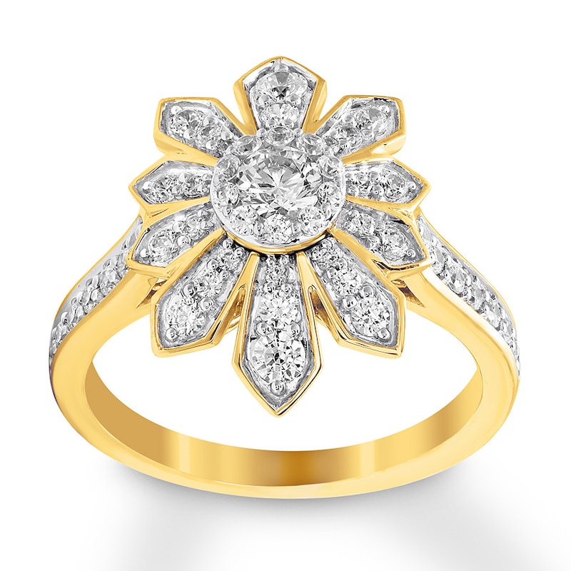 Diamond Engagement Ring 1 carat tw Round-cut 14K Yellow Gold