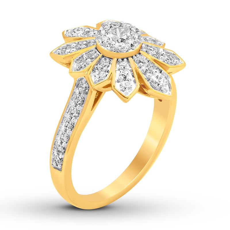Diamond Engagement Ring 1 carat tw Round-cut 14K Yellow Gold
