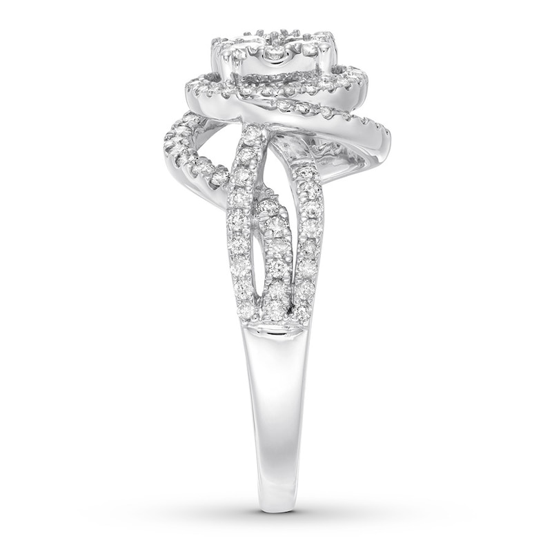 Diamond Engagement Ring 1 ct tw Round-cut 14K White Gold