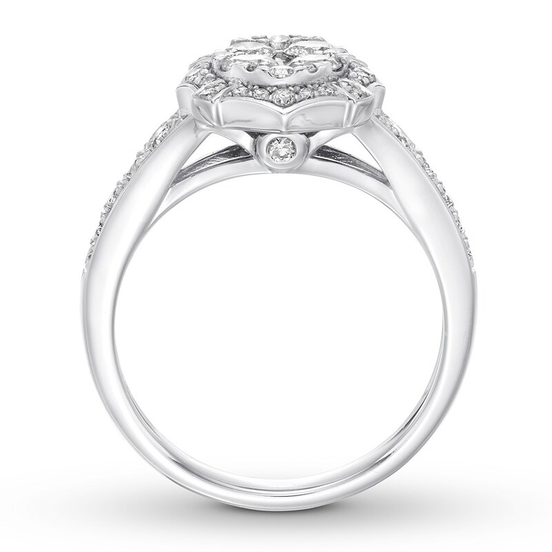 Diamond Engagement Ring 1 carat tw Round-cut 14K White Gold