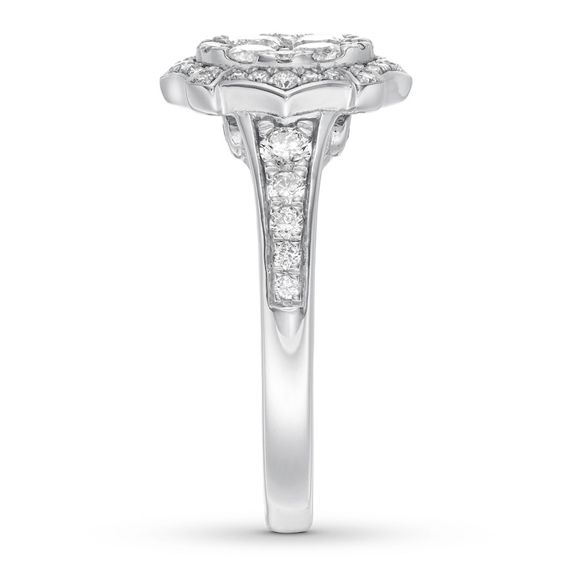 Diamond Engagement Ring 1 carat tw Round-cut 14K White Gold