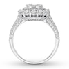 Thumbnail Image 1 of Diamond Engagement Ring 1-1/2 ct tw Round-cut 14K White Gold