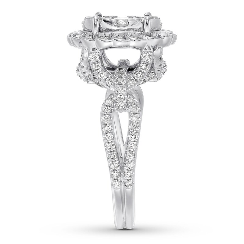 Diamond Engagement Ring 1-1/2 ct tw Round-cut 14K White Gold