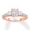 Thumbnail Image 0 of Diamond Engagement Ring 1-1/5 Carats tw 14K Rose Gold