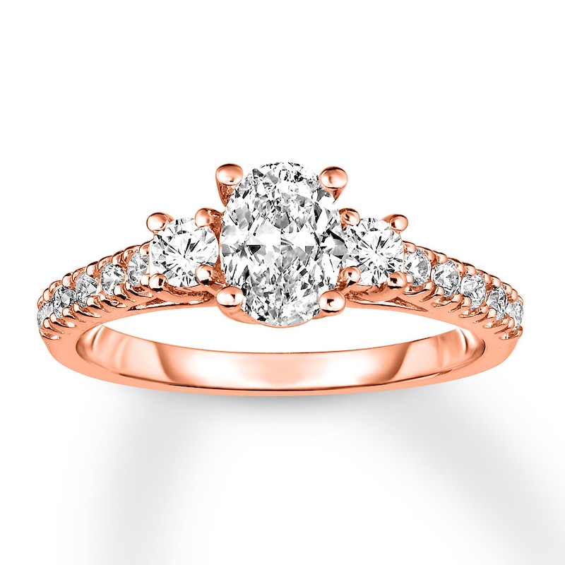 Diamond Engagement Ring 1-1/5 Carats tw 14K Rose Gold