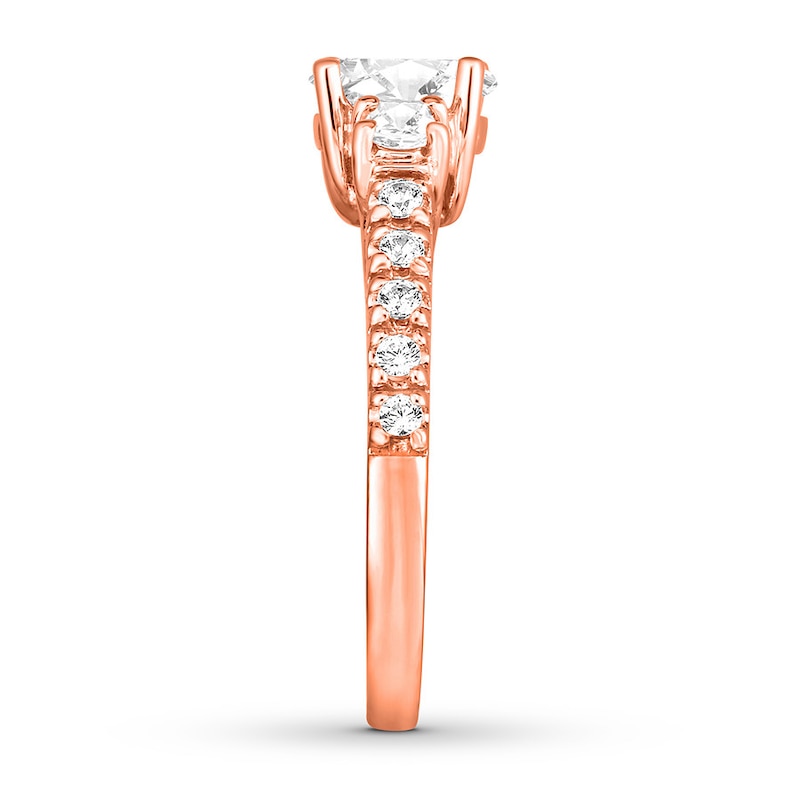 Diamond Engagement Ring 1-1/5 Carats tw 14K Rose Gold