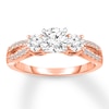 Thumbnail Image 0 of Diamond Engagement Ring 7/8 ct tw Round-cut 14K Rose Gold