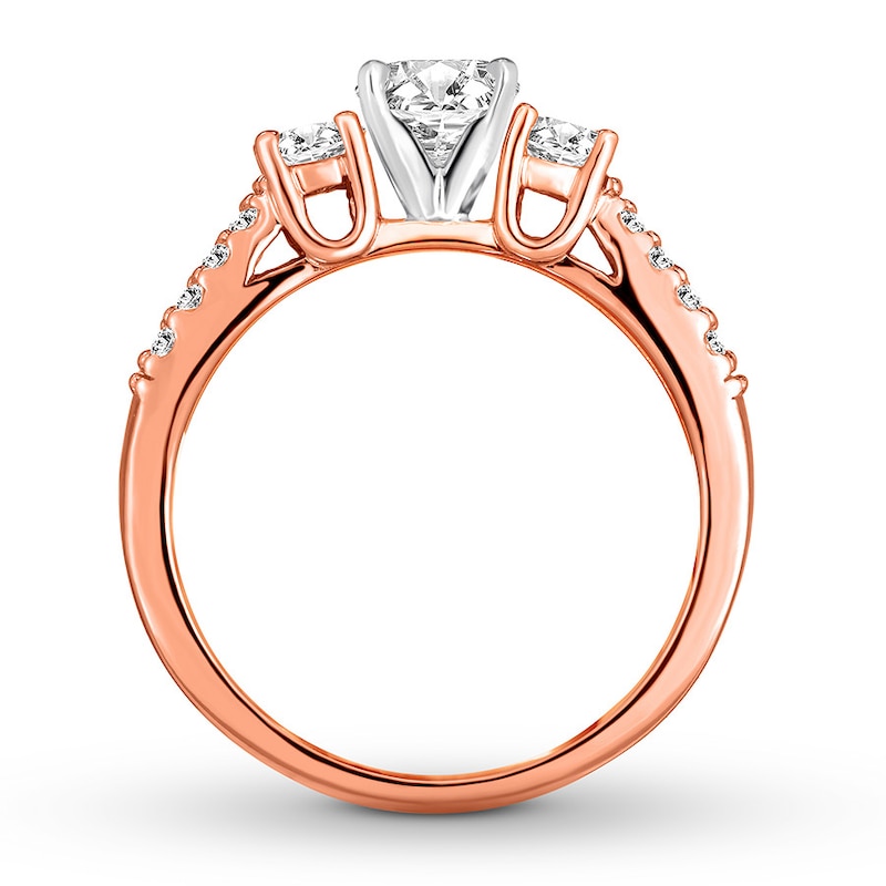 Diamond Engagement Ring 7/8 ct tw Round-cut 14K Rose Gold | Jared