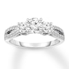 Thumbnail Image 1 of Diamond Engagement Ring 1 ct tw Round-cut 14K White Gold