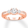 Thumbnail Image 1 of Diamond Engagement Ring 7/8 ct tw Round-cut 14K Rose Gold