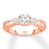 Thumbnail Image 0 of Diamond Engagement Ring 7/8 ct tw Round-cut 14K Rose Gold