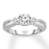 Thumbnail Image 1 of Diamond Engagement Ring 7/8 ct tw Round-cut 14K White Gold