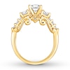 Thumbnail Image 2 of Diamond Ring 1-3/8 ct tw Princess-cut/Round 14K Yellow Gold