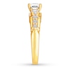 Thumbnail Image 3 of Diamond Ring 1-3/8 ct tw Princess-cut/Round 14K Yellow Gold
