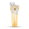 Thumbnail Image 2 of Diamond Bridal Set 3-1/3 Carats tw Princess-cut 14K Gold