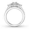Thumbnail Image 1 of Diamond Bridal Set 3/4 ct tw Round/Marquise 14K White Gold