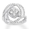 Thumbnail Image 0 of Princess-cut Diamond Engagement Ring 1-1/2 ct tw 14K White Gold