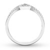Thumbnail Image 1 of Diamond Engagement Ring 5/8 ct tw Pear-shaped/Round 14K White Gold