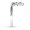 Thumbnail Image 2 of Diamond Engagement Ring 5/8 ct tw Pear-shaped/Round 14K White Gold