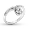 Thumbnail Image 3 of Diamond Engagement Ring 5/8 ct tw Pear-shaped/Round 14K White Gold