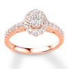 Thumbnail Image 0 of Diamond Engagement Ring 3/4 ct tw Round-cut 14K Rose Gold