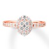 Thumbnail Image 3 of Diamond Engagement Ring 3/4 ct tw Round-cut 14K Rose Gold