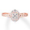 Thumbnail Image 3 of Diamond Engagement Ring 3/4 ct tw Round-cut 14K Rose Gold