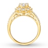 Thumbnail Image 2 of Diamond Engagement Ring 3/4 ct tw Round-cut 14K Yellow Gold