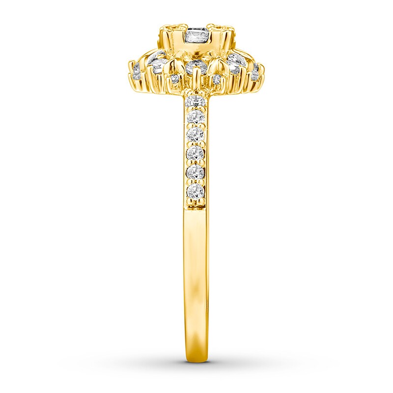 Main Image 3 of Diamond Engagement Ring 3/4 ct tw Round-cut 14K Yellow Gold