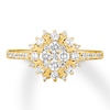 Thumbnail Image 4 of Diamond Engagement Ring 3/4 ct tw Round-cut 14K Yellow Gold
