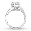 Thumbnail Image 1 of Diamond Engagement Ring 3/4 ct tw Round-cut 14K White Gold