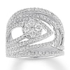 Thumbnail Image 0 of Diamond Engagement Ring 1-1/2 ct tw Round-cut 14K White Gold