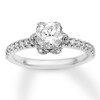 Thumbnail Image 0 of Diamond Engagement Ring 1-1/4 ct tw Round-cut 14K White Gold