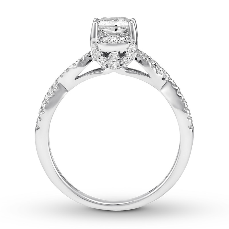 Diamond Engagement Ring 1 ct tw Princess-cut 14K White Gold