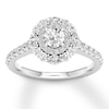 Thumbnail Image 0 of Diamond Engagement Ring 1-1/4 ct tw Round-cut 14K White Gold